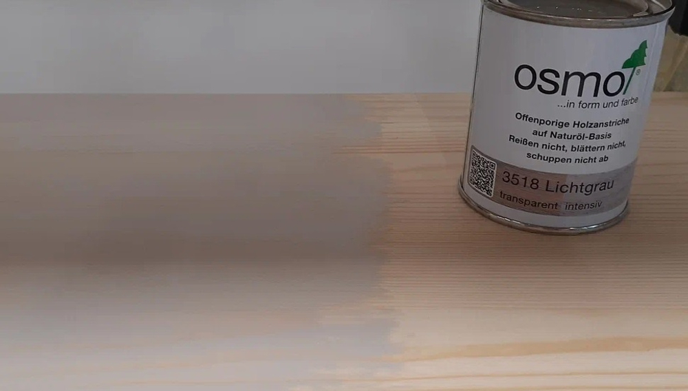 Цветные бейцы на масляной основе для тонирования деревянных полов Osmo 3518 светло-серый 0,125 л Ol-Beize для внутренних работ Osmo-3518-0,125 15100841