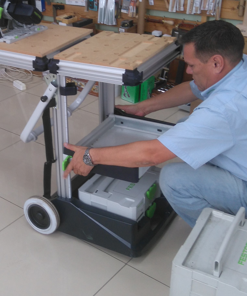 Мобильный многофункциональный верстак FESTOOL MW 1000 в комплекте со столом TSB/1-MW 1000 203802