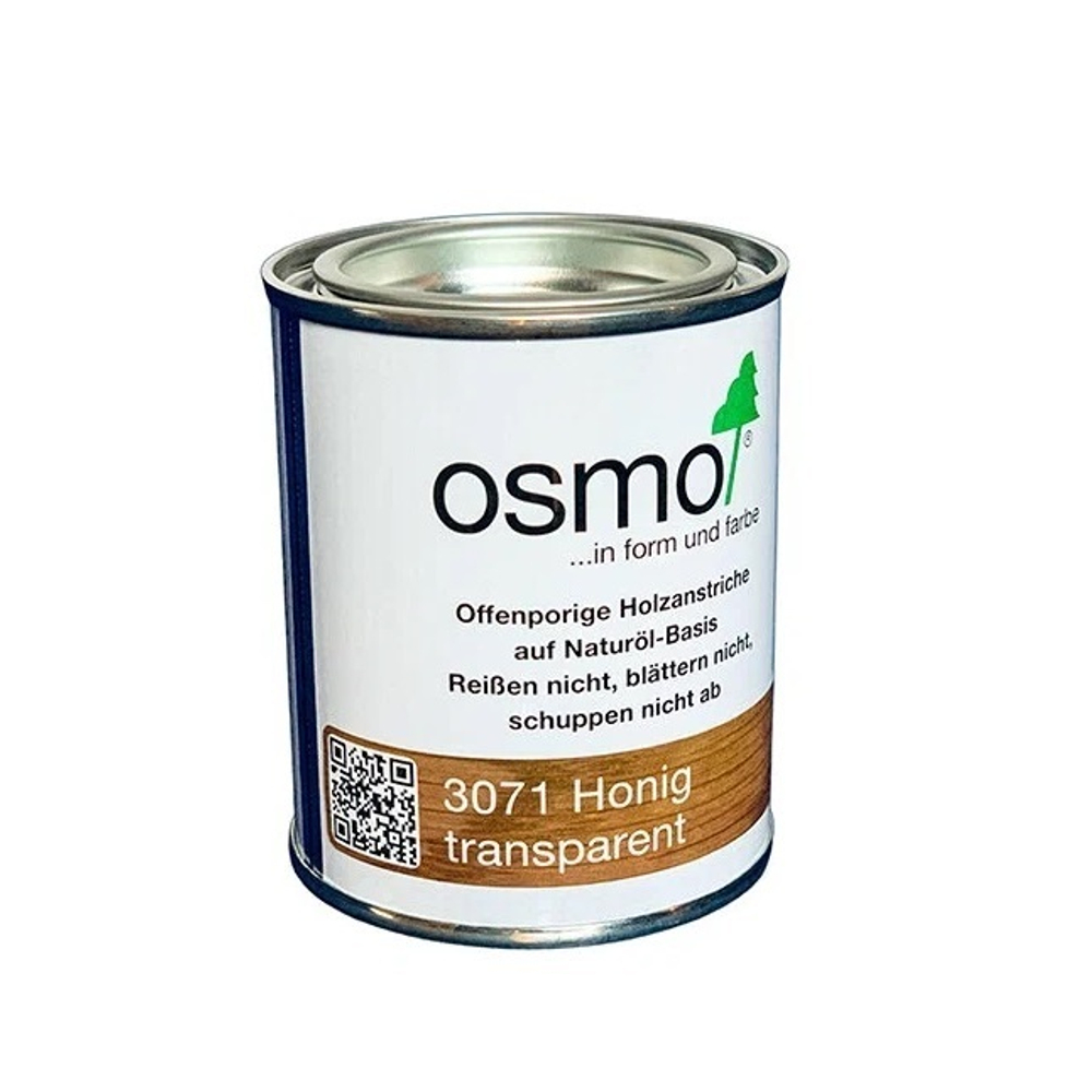 ХИТ! Цветное масло с твердым воском Osmo 3071 Мед 0,125 л Hartwachs-Ol Farbig для внутренних работ слабо пигментированное 3 Osmo-3071-0,125 10100293