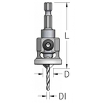 ХИТ! Сверло-зенковка с ограничителем быстросменное D1 3.0 D 9.5 L 60 WPW AQP3004SC