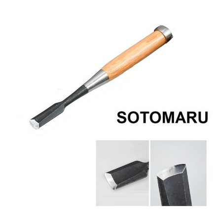 Новинка! Стамеска полукруглая японская столярная Shirogami 15 мм SOTOMARU Miki Tool М00021423