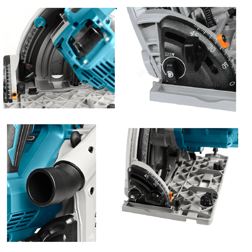 Новинка! Аккумуляторная погружная дисковая пила Makita 18В диск 165 /20 мм, для раскроя листовых материалов из древесины, алюминия, массивных деревянных панелей. для вырезания прямых углублений DSP600Z