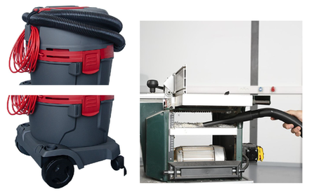 Строительный пылесос профессиональный Starmix eCraft APL- 1422 EWR функция синхронизации с электроинструментом, система виброочистки фильтра, класс L, 1,4 кВт, 21 л, сухая и влажная уборка 102573