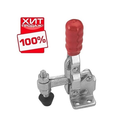 ХИТ! Прижим с вертикальной ручкой усилие 91 кг Woodwork GH-12050