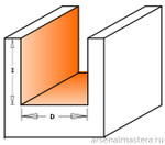 Фреза пазовая монолитная S=12 D= 6 x 19 x 60 CMT 911.560.11
