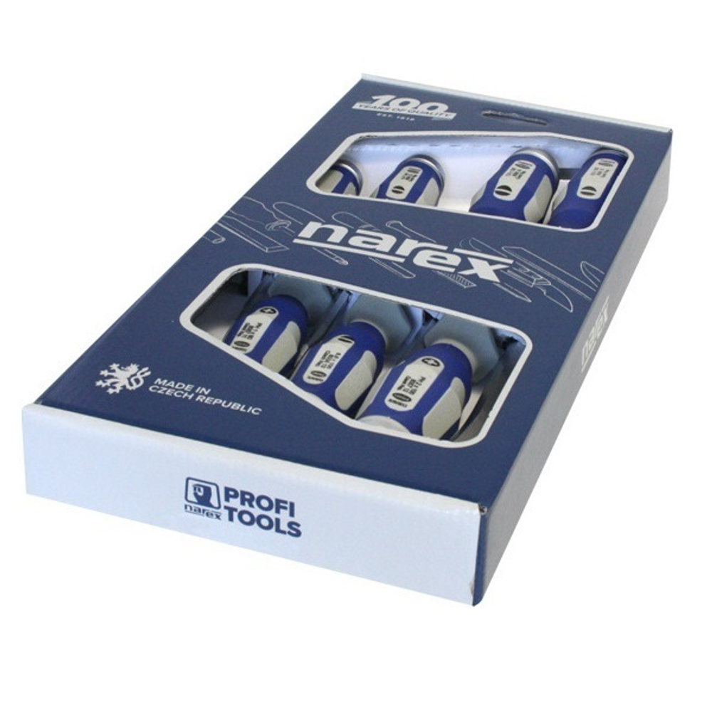 Новинка! Набор из 7 отверток PH и шлиц Strong Line Profi ударные 8582 02 Narex 858202
