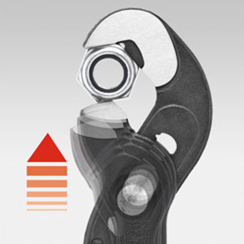 Клещи переставные - гаечный ключ RAPTOR 250 мм, зев 10-32 мм, 87 41 250 KNIPEX KN-8741250