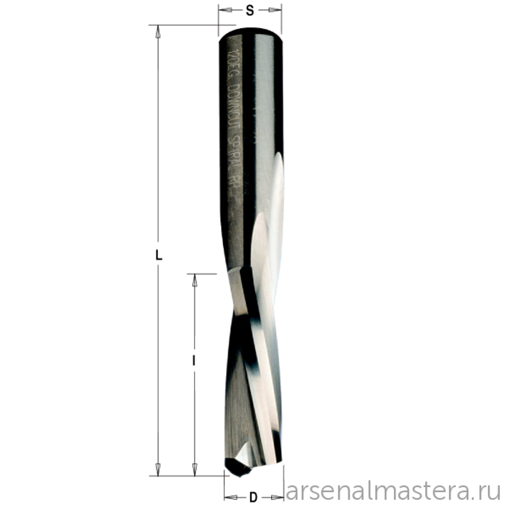 ЛЕТОМ НИЖЕ ХИТ! Фреза спиральная монолитная 8 x 22 x 70 Z2 S8 RH CMT 192.080.11