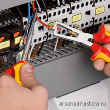 Стриппер 160 мм VDE, d5 мм (10 мм2), пружина, хром, 2-комп диэлектрические ручки, 11 06 160 KNIPEX KN-1106160