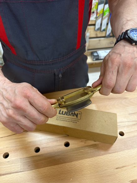 ХИТ! Стружок бронзовый плоская колодка с деревянными рукоятями T10 Luban М00021729