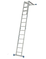 Шарнирная комбинированная лестница - стремянка Krause STABILO 2x3 и 2x6 133922