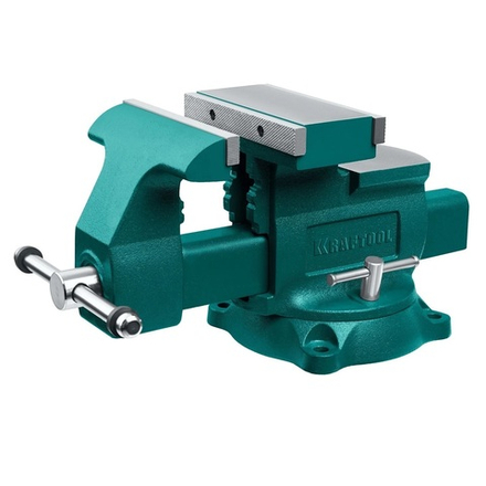 Тиски слесарные Reversible 200 мм, расход 368 мм с увеличенной шириной захвата KRAFTOOL 32705-200