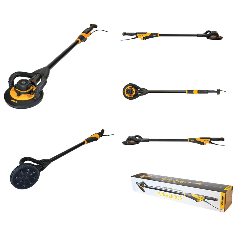 Новинка! Шлифовальная машина для стен и потолков Mirka LEROS pad screws Bag 950CV 225 мм орбита 5,0 с чехлом MIW9502022BA
