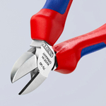 Кусачки боковые 140 мм (БОКОРЕЗЫ) хром, 2-комп ручки 70 05 140 KNIPEX KN-7005140