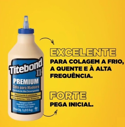 ВМЕСТЕ ДЕШЕВЛЕ ХИТ! Клей столярный влагостойкий II Premium Wood Glue 5005 кремовый 946 мл и Кисть для клея Titebrush TITEBOND TB5005-TB16330-AM