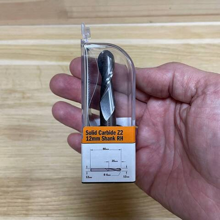 Фреза спиральная монолитная 12 x 35 x 80 Z2 S12 RH CMT 199.120.11