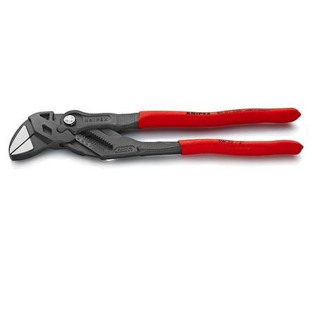 Клещи переставные - гаечный ключ 300 мм, зев 68 мм, фосфатированные, обливные ручки 86 01 300 KNIPEX KN-8601300