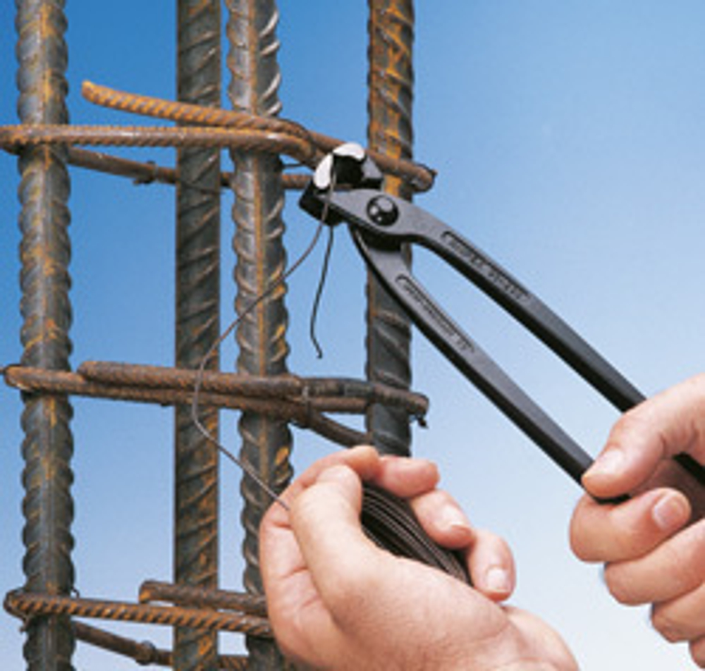 Клещи вязальные 280 мм для арматурной сетки, фосфатированные 99 00 280 KNIPEX KN-9900280