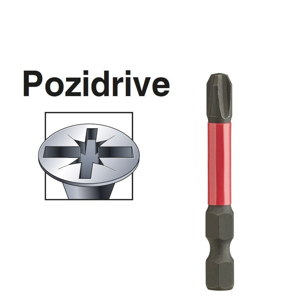 ХИТ! Насадка / Бита 1 шт для шуруповерта Milwaukee Shockwave Impact Duty PZ3 x 50 мм 4932430870