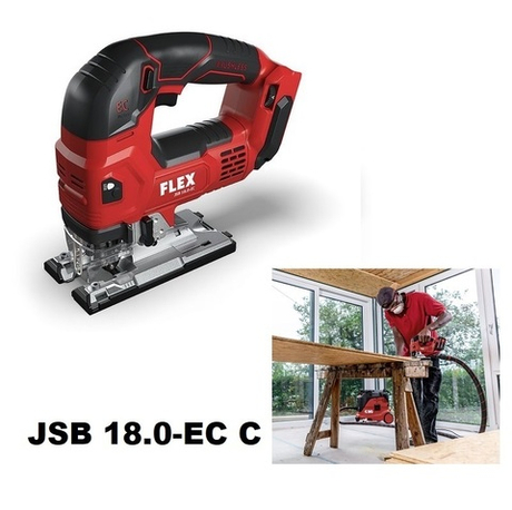 Новинка! Аккумуляторный лобзик 18 В JSB 18.0-EC C FLEX 489794