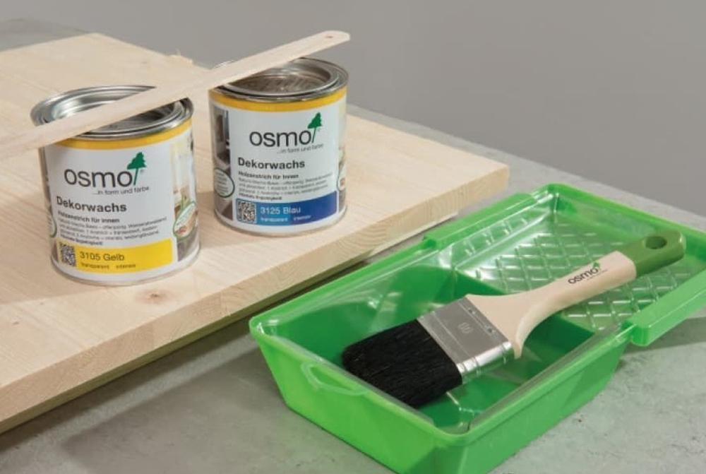 Масло цветное Osmo 3152 Синее 0,75 л Dekorwachs Deckend для внутренних работ Osmo-3152-0,75 10100050