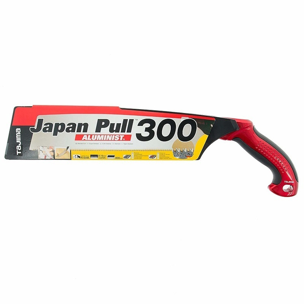 ХИТ! Ручная японская пила TAJIMA с алюминиевой изогнутой ручкой Japan Pull Aluminist 300 мм 13 TPI JPR300A