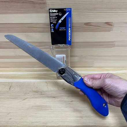 ХИТ! Пила складная Silky Pocketboy 170 мм, 26 зуб / 30 мм, 22 TPI синяя KSI534217 М00002545
