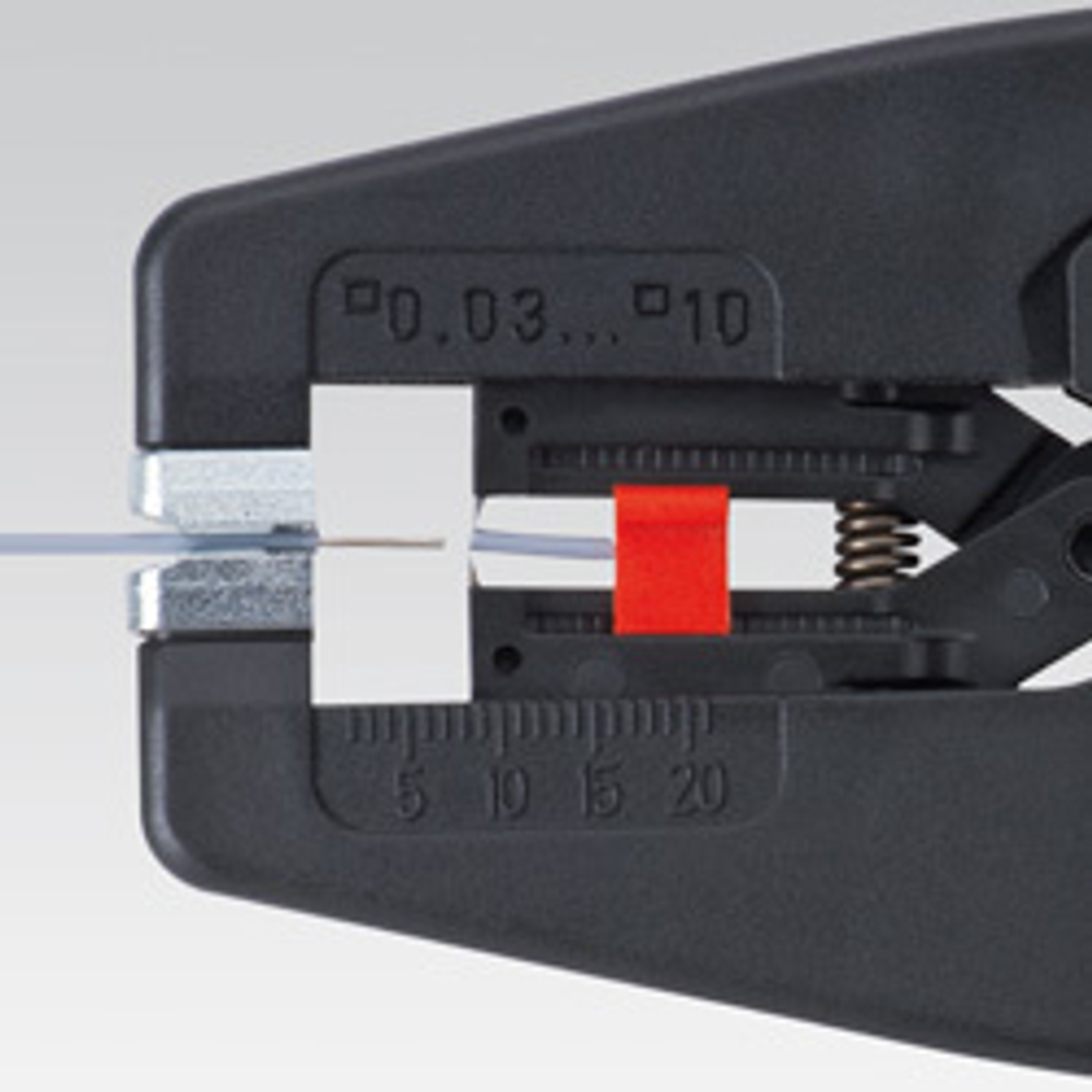 2025 ВЫГОДНЕЕ! Стриппер автоматический 195 мм, MultiStrip 10, 0.03 - 10 мм2 AWG 32-8, 12 42 195 KNIPEX KN-1242195SB