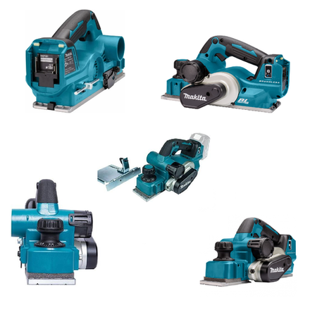 ЛЕТО ВЫГОДНЕЕ! Аккумуляторный рубанок Makita LXT 18 В, ширина обработки 82 мм, глубина 3 мм, Мах глубина выборки четверти 25 мм DKP181Z