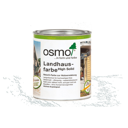 Непрозрачная краска Osmo Landhausfarbe 2101 белая 0,22 л для наружных работ 11400050_2