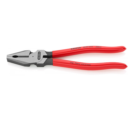 Новинка! Плоскогубцы комбинированные особой мощности KNIPEX 225 мм, фосфатированные, обливные ручки, для захвата, изгибания и удержания деталей, резки проволоки и проводов СИЛОВЫЕ ПАССАТИЖИ KN-0201225