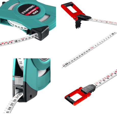 Мерная лента геодезическая стальная KRAFTOOL EXTREM 100 м 34185-100