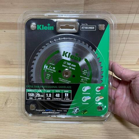 Пильный диск Klein 160 х 1,8 / 1,3 х 20 Z 48 FZ/TR NEG, подходит для пил FESTOOL AT160.04820