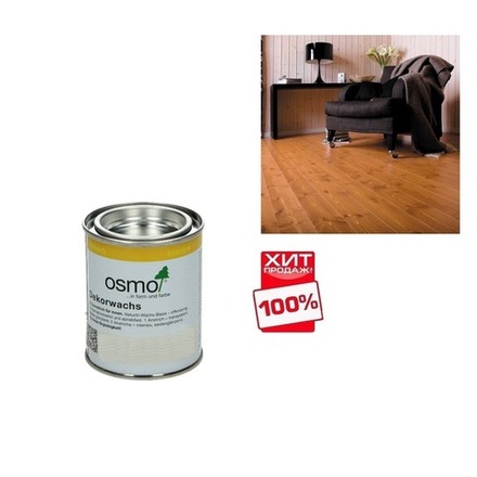 ХИТ! Цветное масло OSMO 3137 Вишня 0.125 л Dekorwachs Transparent Tоne для внутренних работ Osmo-3137-0,125 10100095