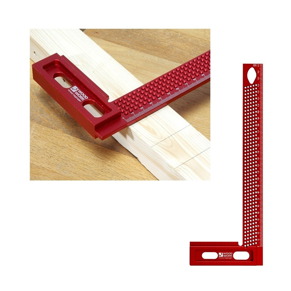 ХИТ! Угольник разметочный 300 мм Woodwork MGR-300