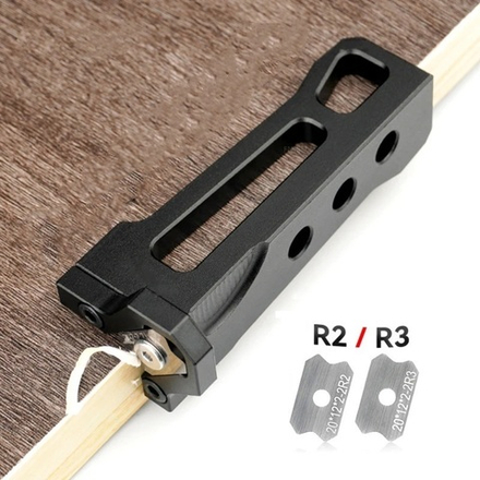 Подрезатель кромки твердосплавный R2 R3 с двумя ножами Uniqtool UTD-0006