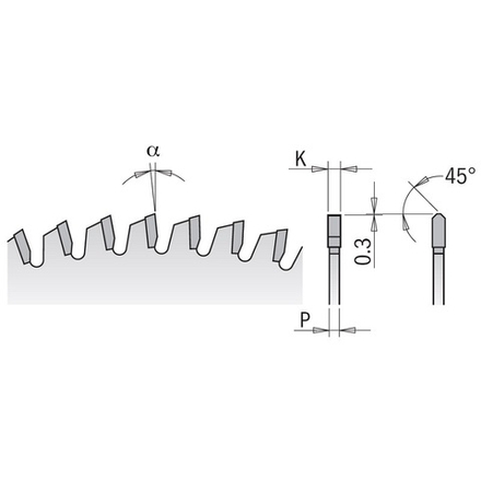 ЗИМА ДЕШЕВЛЕ ХИТ! Диск пильный 165 X 20 X 2,2 / 1,6 -6° TCG Z 56 CMT 296.165.56H