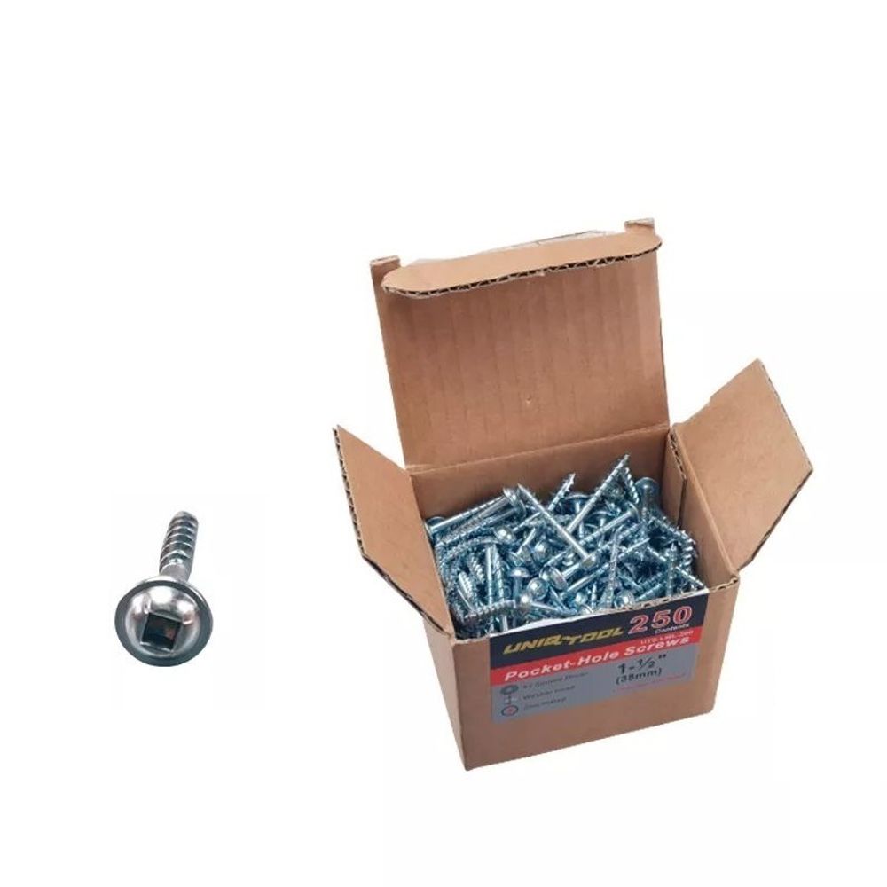 Саморезы оцинкованные MAXI-LOC 1 - 1/4 дюйм 32 мм 250 шт. Uniqtool UTS-MML-250