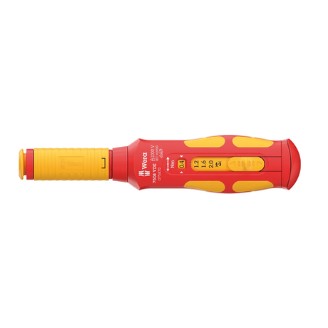 АКЦИЯ ДЕШЕВЛЕ 2026! Отвёртка динамометрическая WERA 7508 Safe-Torque VDE Kraftform 0.4 / 0.8 / 1.2 / 1.6 / 2.0 Нм, моментальная настройка моментов затяжки WE-075870