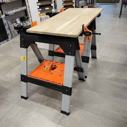 СУПЕР ХИТ! Козлы многофункциональные 2 шт Плюс 2 струбцины EZ Pony Jorgensen 60400