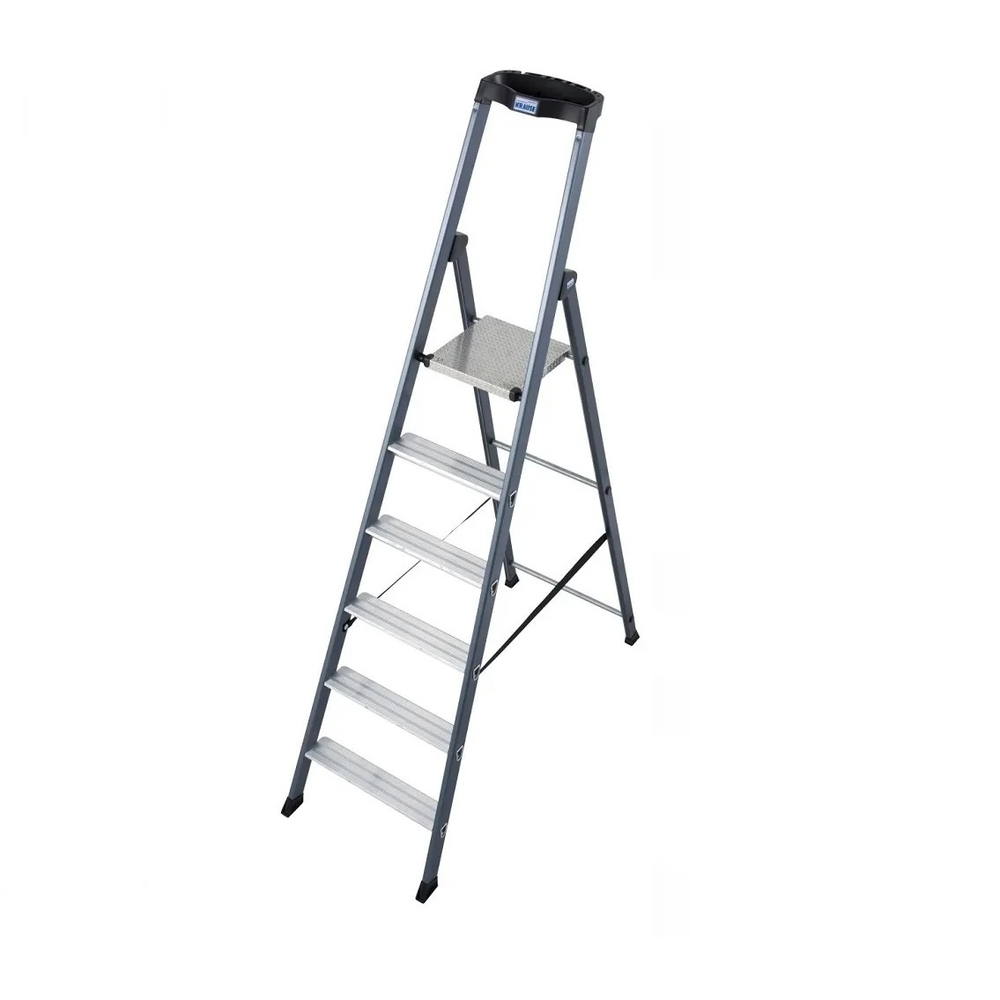 ХИТ! Стремянка свободностоящая анодированная MONTO SEPRO S 6 ступеней KRAUSE 124203