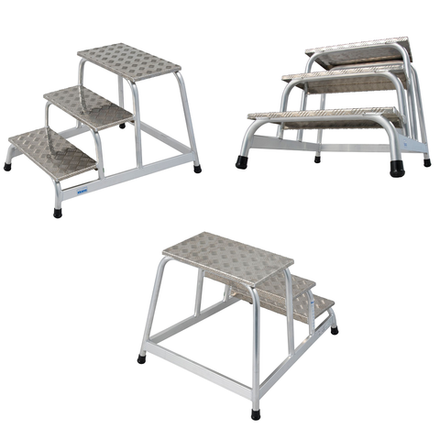 Новинка! Монтажная подставка с рифлеными ступенями Krause STABILO MontageTritt 3 ступени 805034