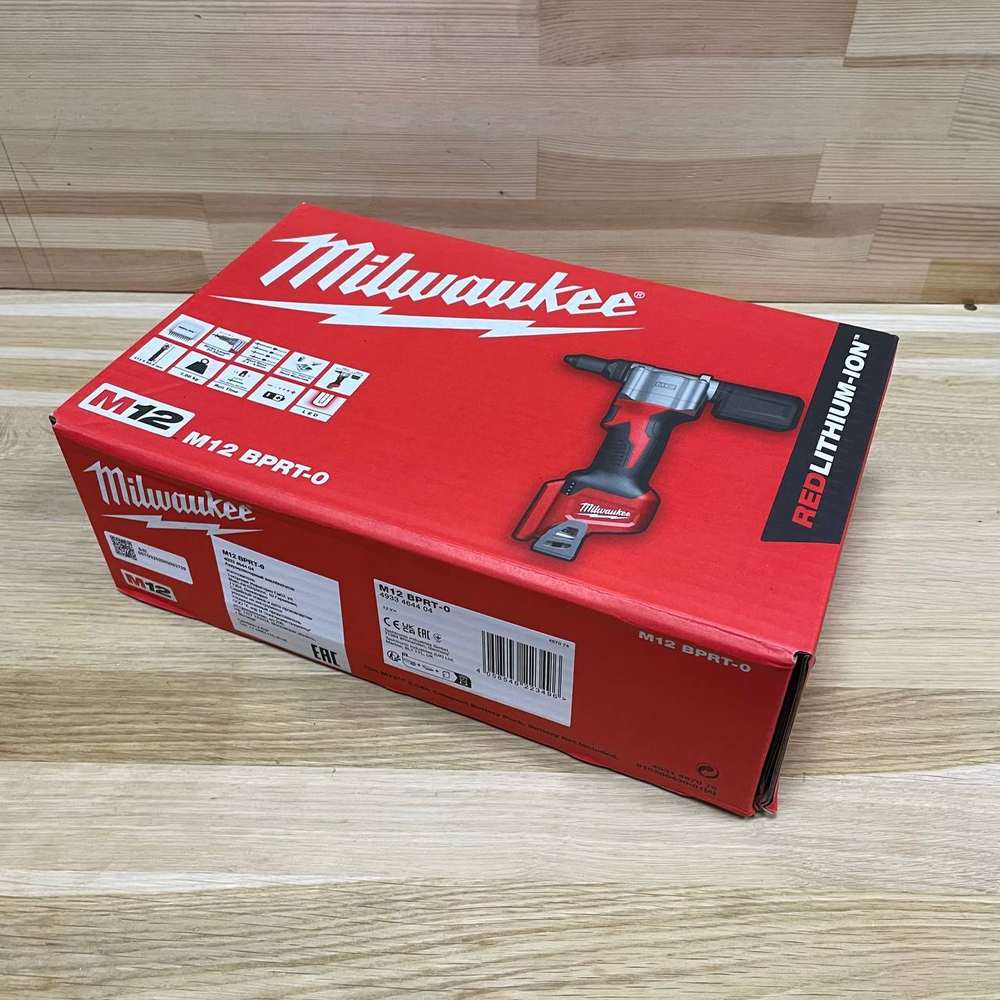 Легкий старт: Аккумуляторный заклепочник MILWAUKEE M12 BPRT-0 4933464404