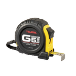 Новинка! Рулетка японская TAJIMA G LOCK 5 м / 25 мм, черно - желтый цвет, обрезин.корпус, двухсторонняя лента G5P50MT