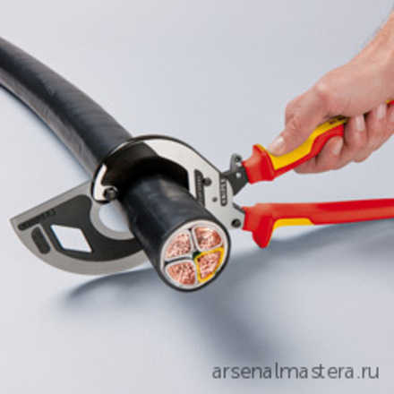 Кабелерез 320 мм с трещоткой, 60 мм (600 мм2, MCM 1200) 95 32 320 KNIPEX KN-9532320