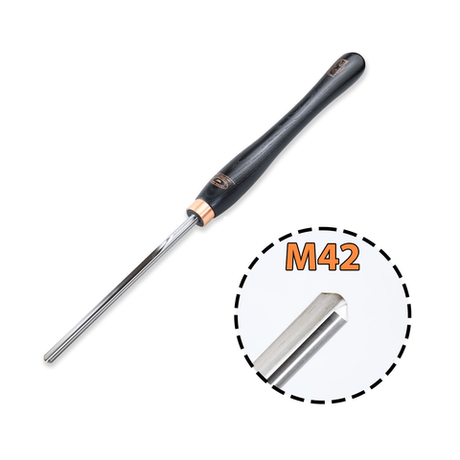 Новинка! Резец токарный Crown Cryo M42, Bowl Gouge Standard Grind 10 мм, рукоять 354 мм, Чашечный реер, для выборки материала при работе в торец заготовки М00022079