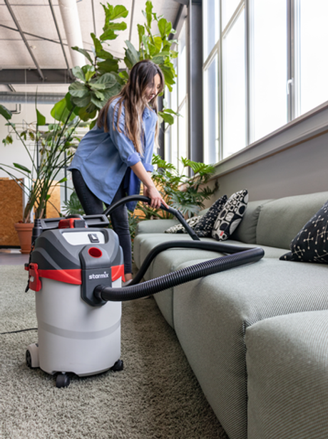 ХИТ! Пылесос бытовой Starmix FLEXO APL 20-14 1,4 кВт, 20 л, класс L, Многофункциональный, Функция выдува воздуха, система очистки фильтра, возможность работы без мешка, для мастерской, гаража, стройки 110165
