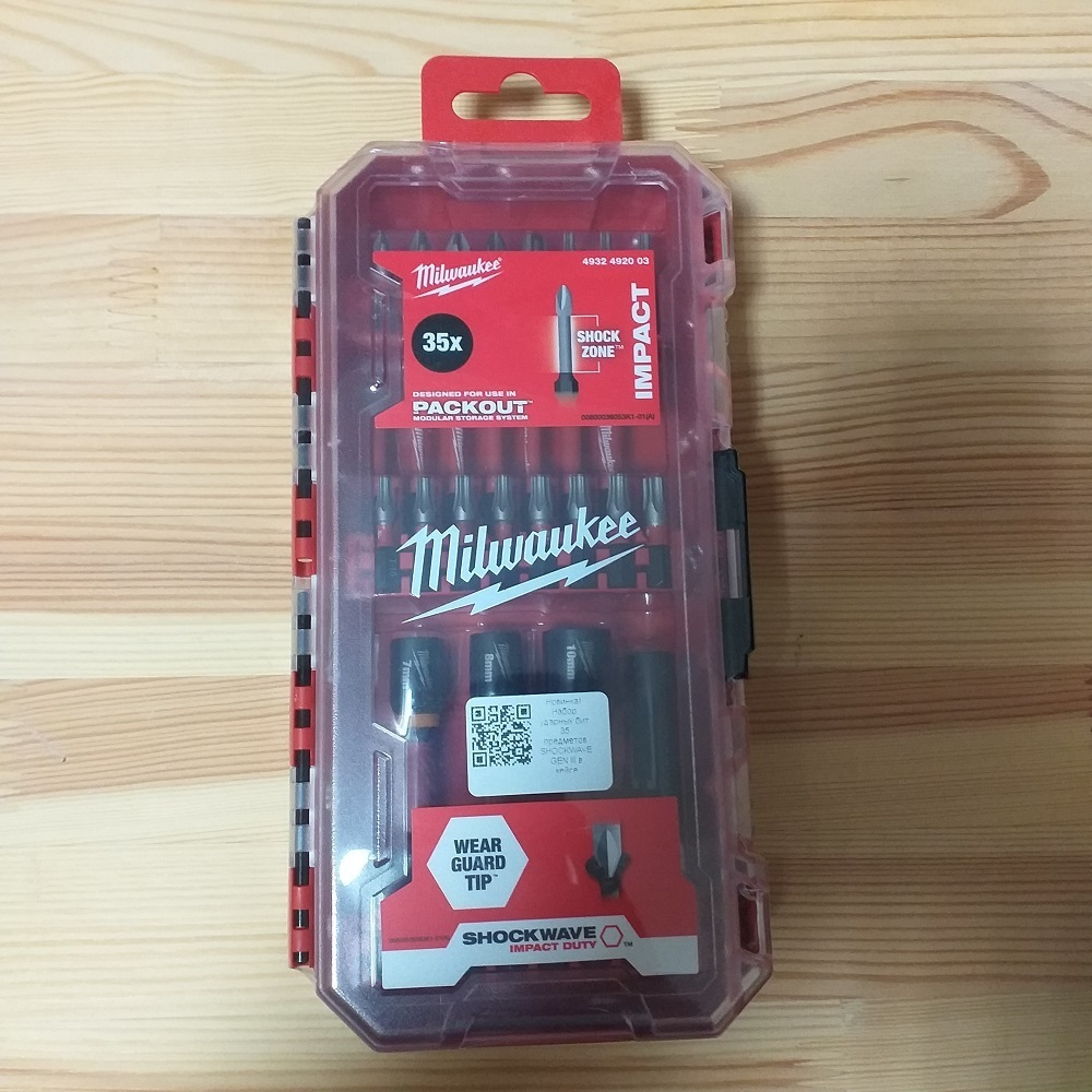 ХИТ! Набор ударных бит 35 предметов SHOCKWAVE GEN III в кейсе Milwaukee 4932492003