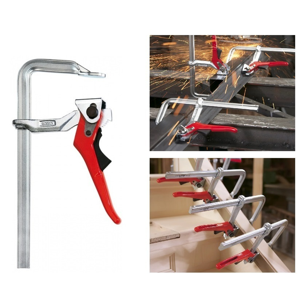 АКЦИЯ 2025! Рычажная струбцина 300/120, усилие 8.5 кН BESSEY BE-GH30-12
