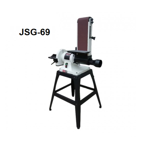 Новинка 2025! Тарельчато - ленточный шлифовальный станок JET JSG-69 1,1 кВт 220 В, Диаметр шлифкруга 230 мм, шлифлента 150 х 1220 мм JR012